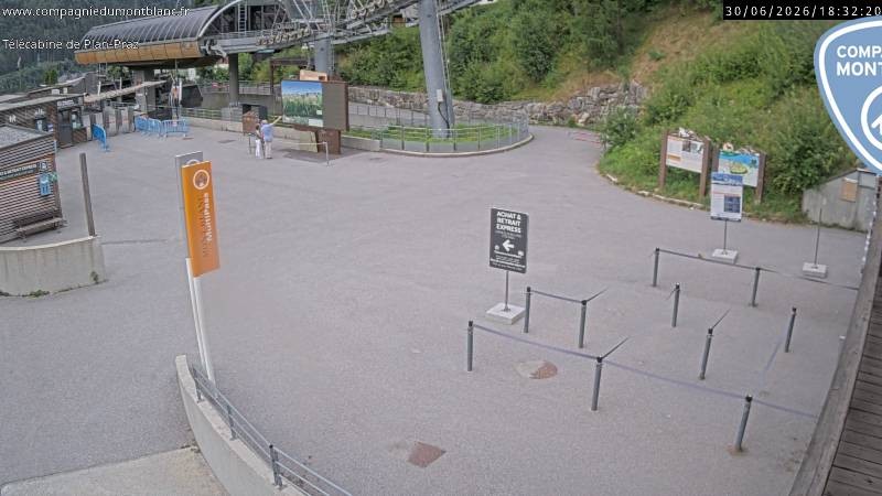 Archiv Foto Webcam Charmonix Talstation Plan Praz