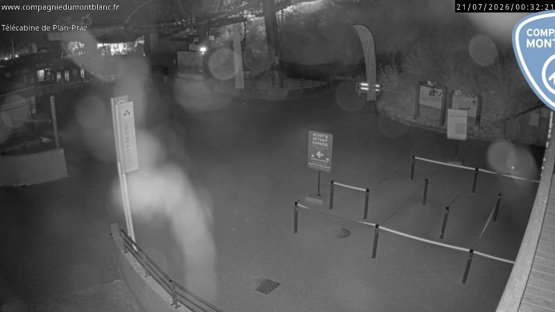 Archiv Foto Webcam Charmonix Talstation Plan Praz