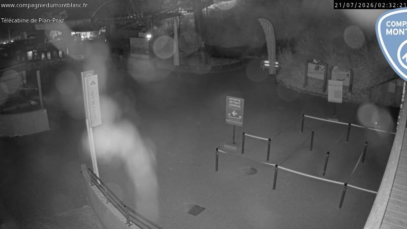 Archiv Foto Webcam Charmonix Talstation Plan Praz