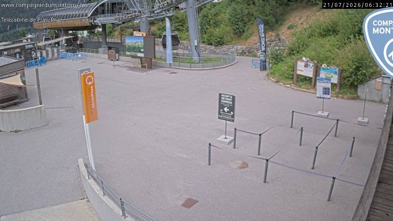 Archiv Foto Webcam Charmonix Talstation Plan Praz