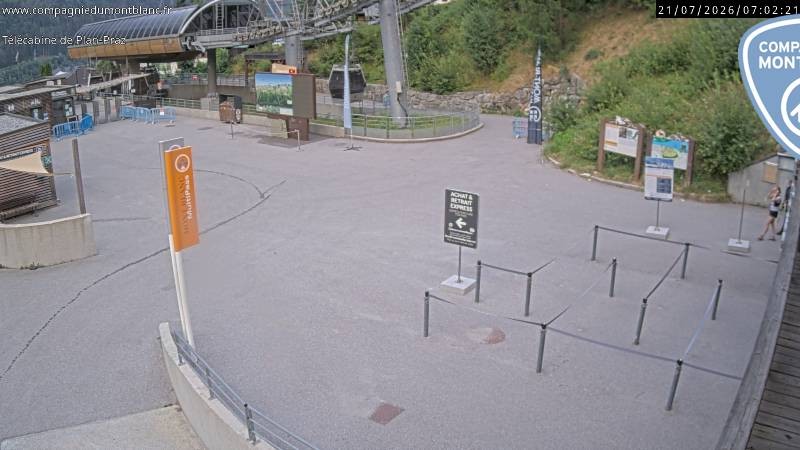 Archiv Foto Webcam Charmonix Talstation Plan Praz