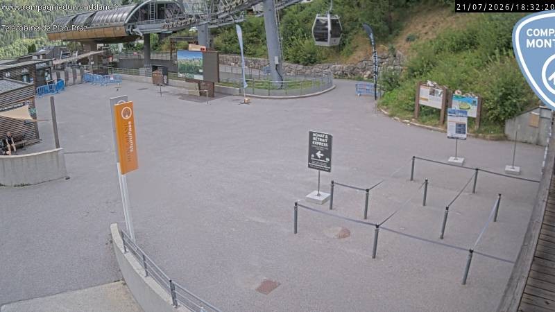 Archiv Foto Webcam Charmonix Talstation Plan Praz