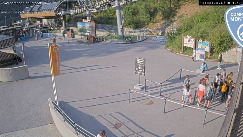 Archiv Foto Webcam Charmonix Talstation Plan Praz