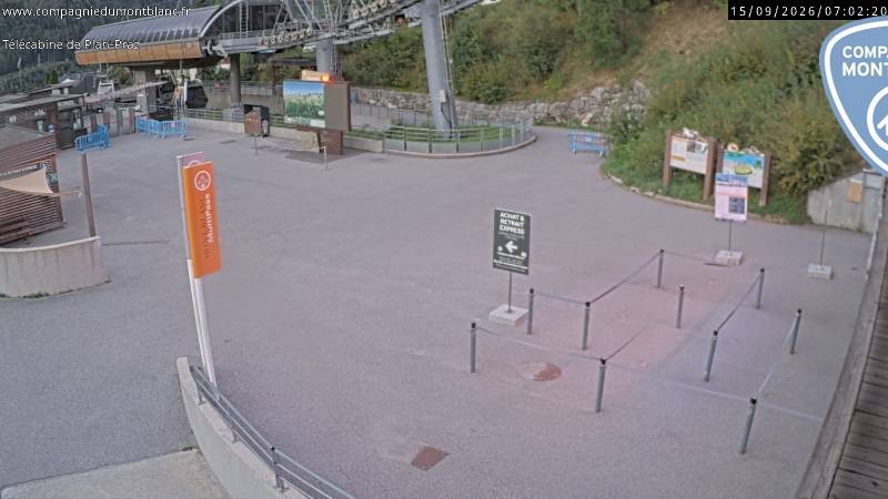 Archiv Foto Webcam Charmonix Talstation Plan Praz