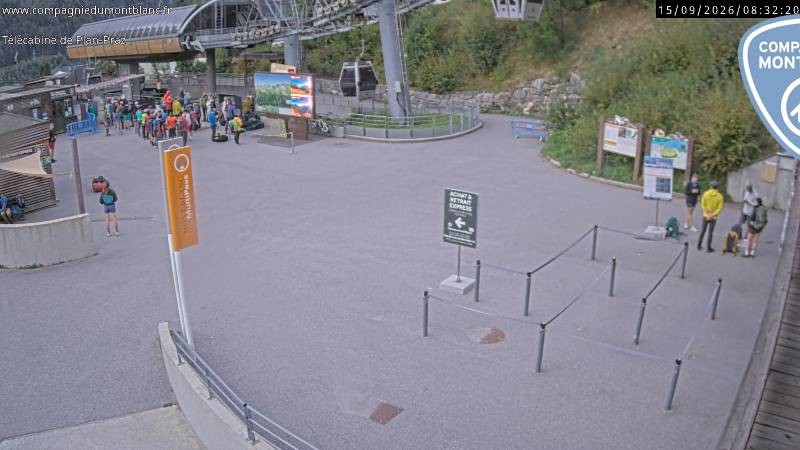 Archiv Foto Webcam Charmonix Talstation Plan Praz