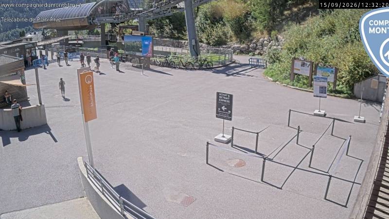 Archiv Foto Webcam Charmonix Talstation Plan Praz