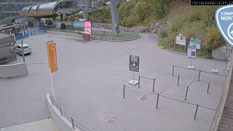 Archived image Webcam Charmonix: Planpraz Base Station