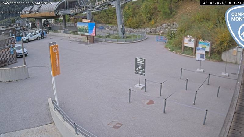 Archived image Webcam Charmonix: Planpraz Base Station