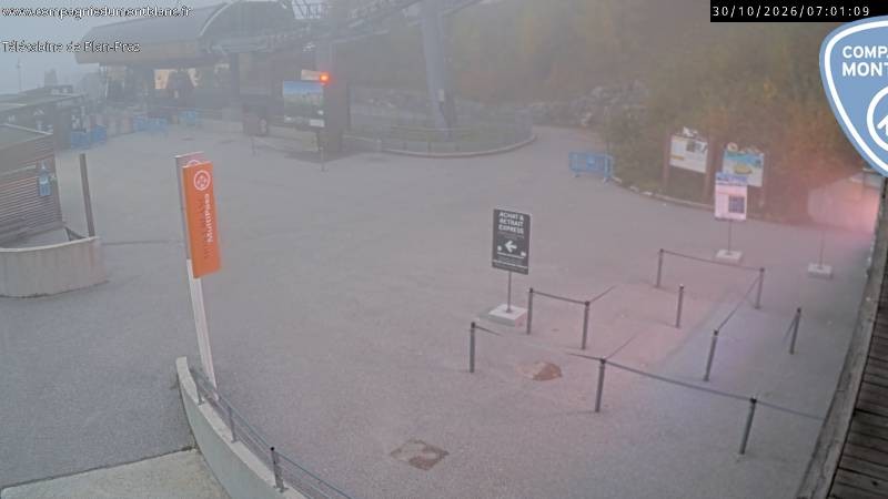 Archiv Foto Webcam Charmonix Talstation Plan Praz