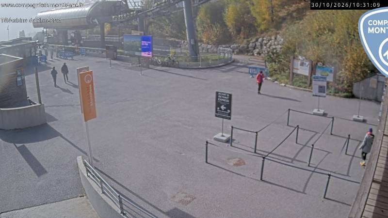 Archiv Foto Webcam Charmonix Talstation Plan Praz