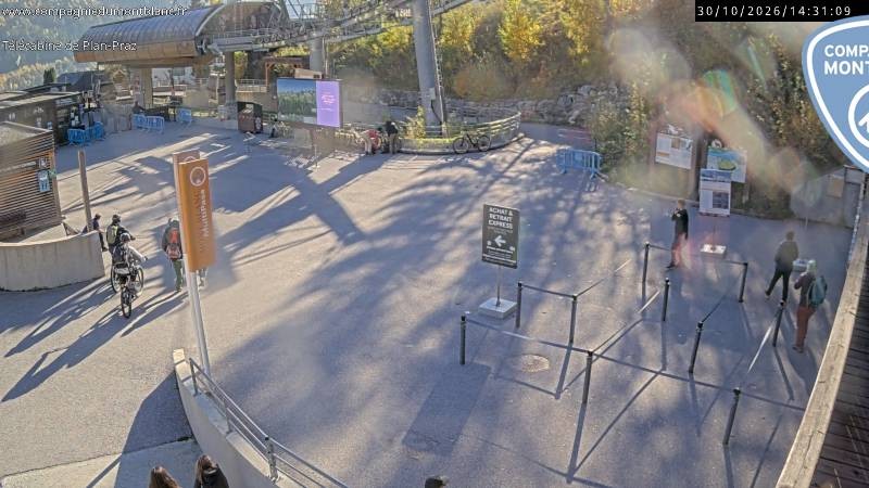 Archiv Foto Webcam Charmonix Talstation Plan Praz