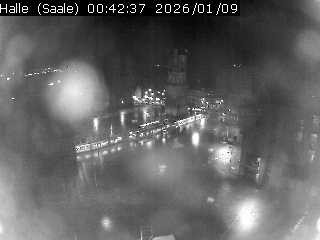 Archiv Foto Webcam Blick vom Ratshof auf den Marktplatz in Halle