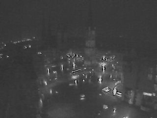 Archiv Foto Webcam Blick vom Ratshof auf den Marktplatz in Halle