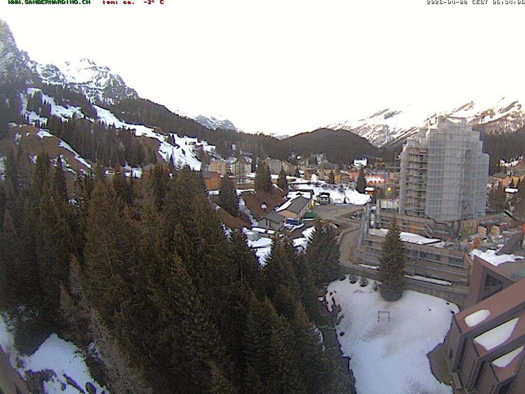 Archiv Foto Webcam Ortspanorama San Bernardino