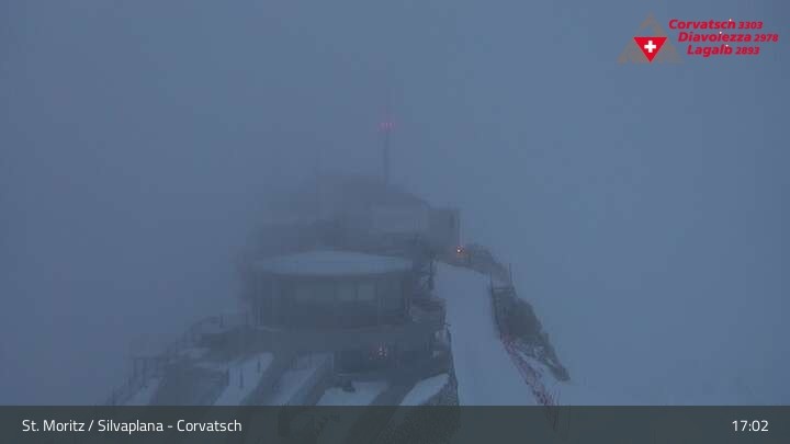 Archiv Foto Webcam Blick vom Corvatsch zum Silvaplanersee