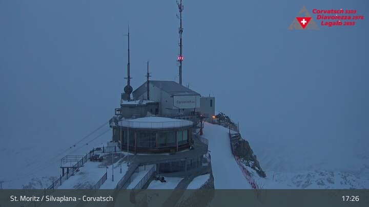 Archiv Foto Webcam Blick vom Corvatsch zum Silvaplanersee