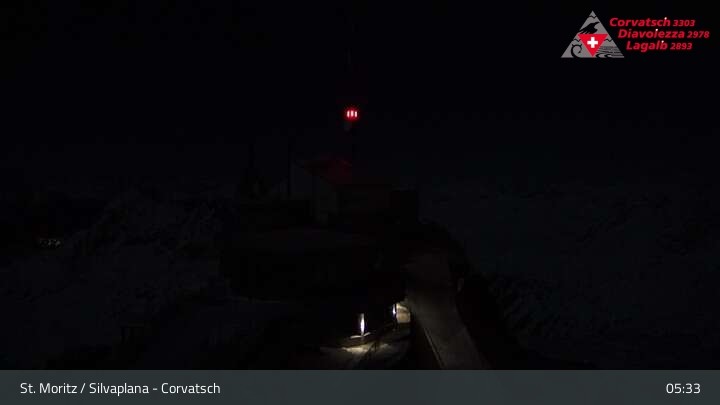Archiv Foto Webcam Blick vom Corvatsch zum Silvaplanersee
