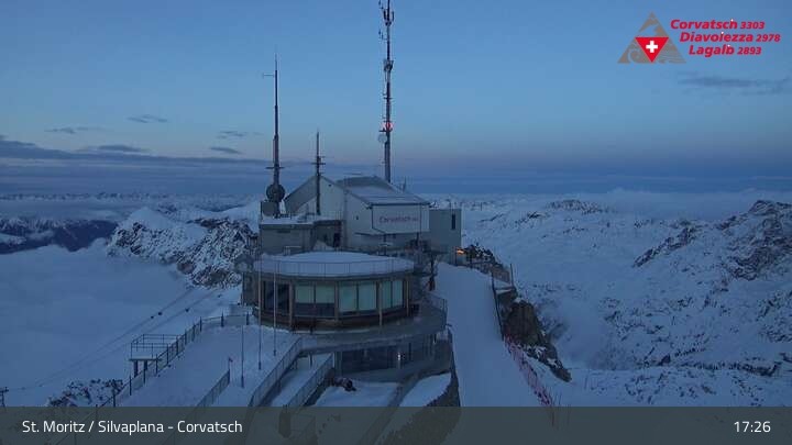 Archiv Foto Webcam Blick vom Corvatsch zum Silvaplanersee