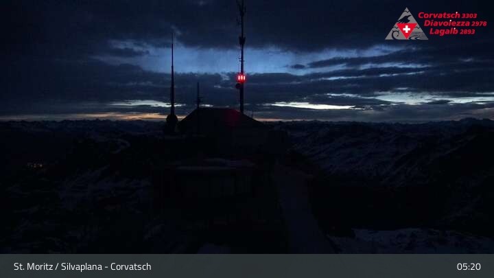 Archiv Foto Webcam Blick vom Corvatsch zum Silvaplanersee