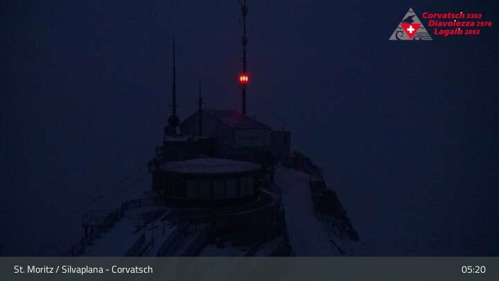 Archiv Foto Webcam Blick vom Corvatsch zum Silvaplanersee
