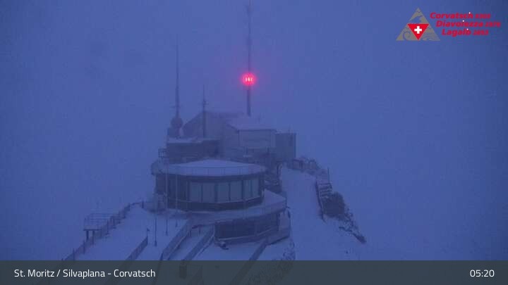 Archiv Foto Webcam Blick vom Corvatsch zum Silvaplanersee