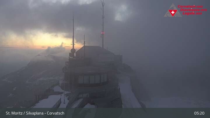 Archived image Webcam Corvatsch: View from Top Station