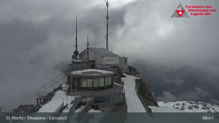Archived image Webcam Corvatsch: View from Top Station
