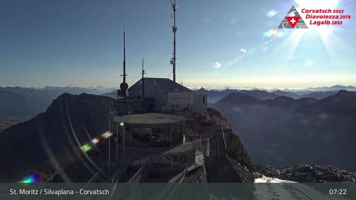 Archived image Webcam Corvatsch: View from Top Station