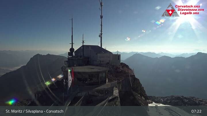 Archived image Webcam Corvatsch: View from Top Station