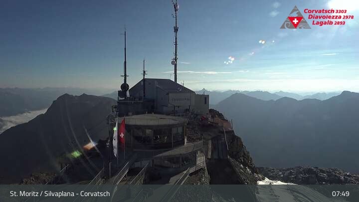 Archived image Webcam Corvatsch: View from Top Station
