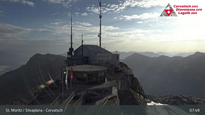 Archived image Webcam Corvatsch: View from Top Station