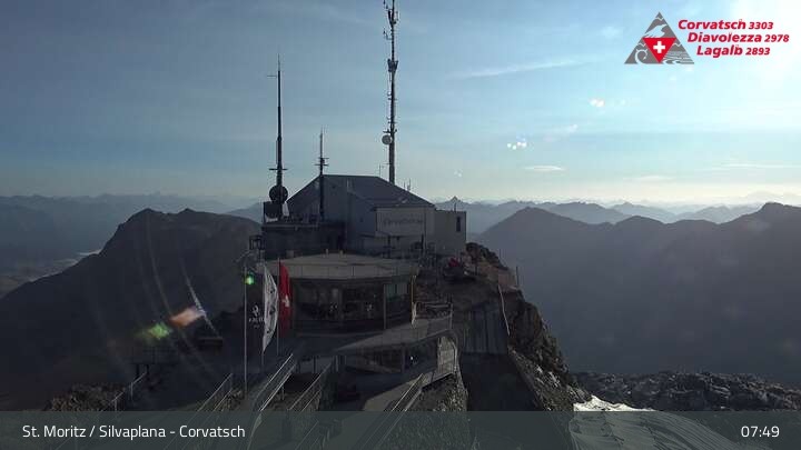 Archived image Webcam Corvatsch: View from Top Station