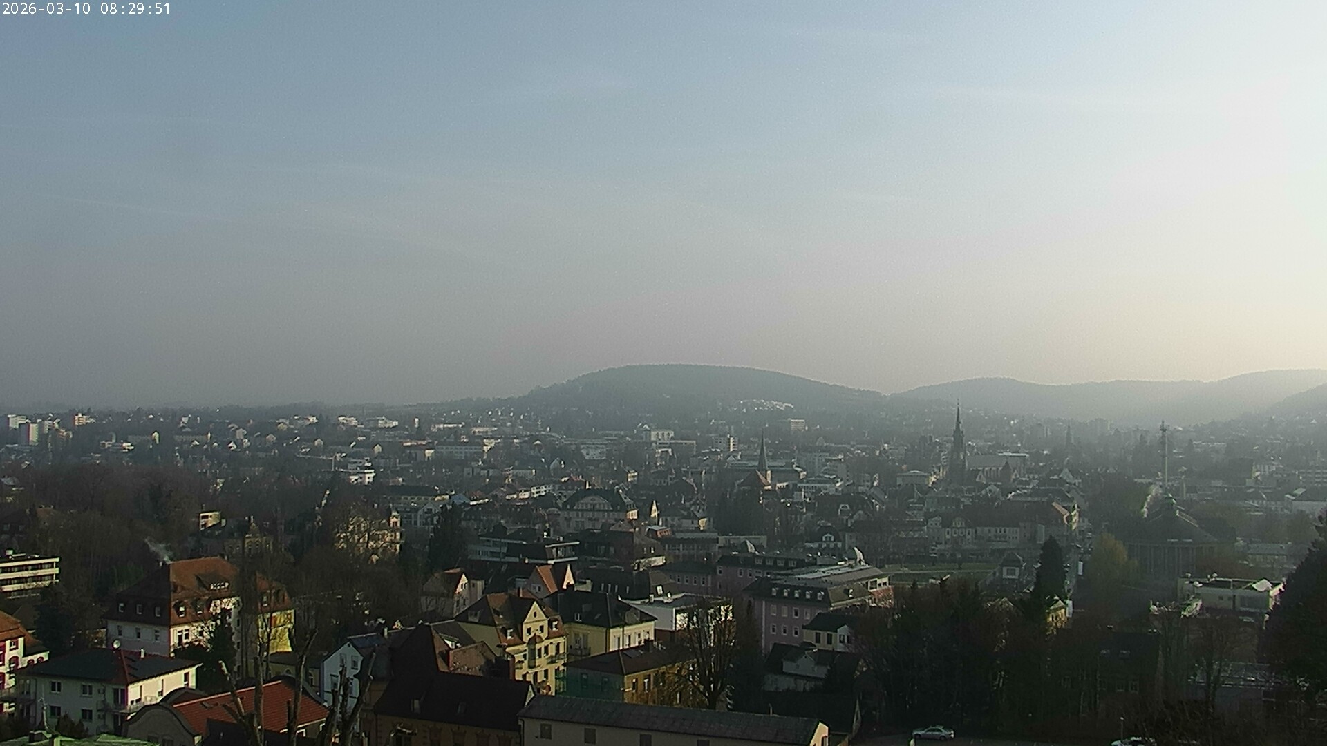 Archiv Foto Webcam Blick auf Bad Kissingen