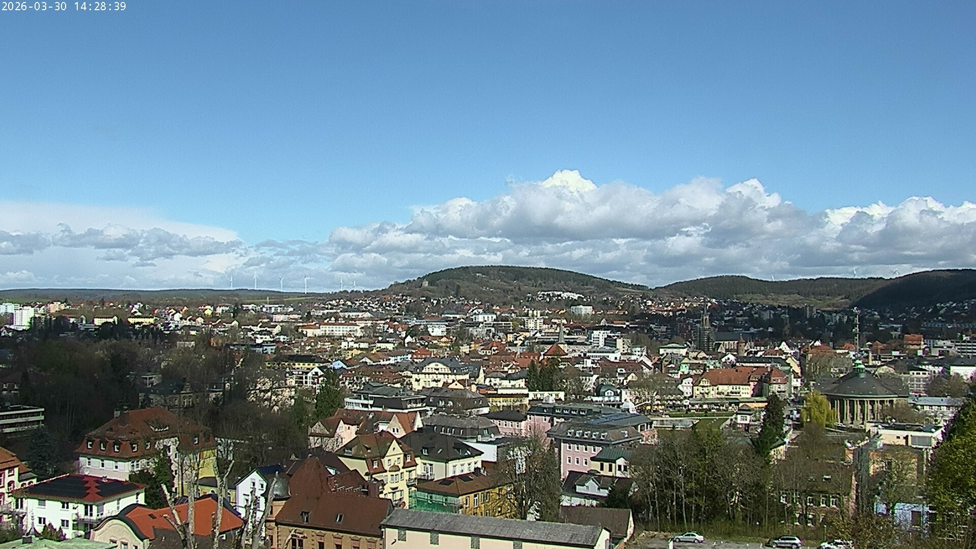 Archiv Foto Webcam Blick auf Bad Kissingen