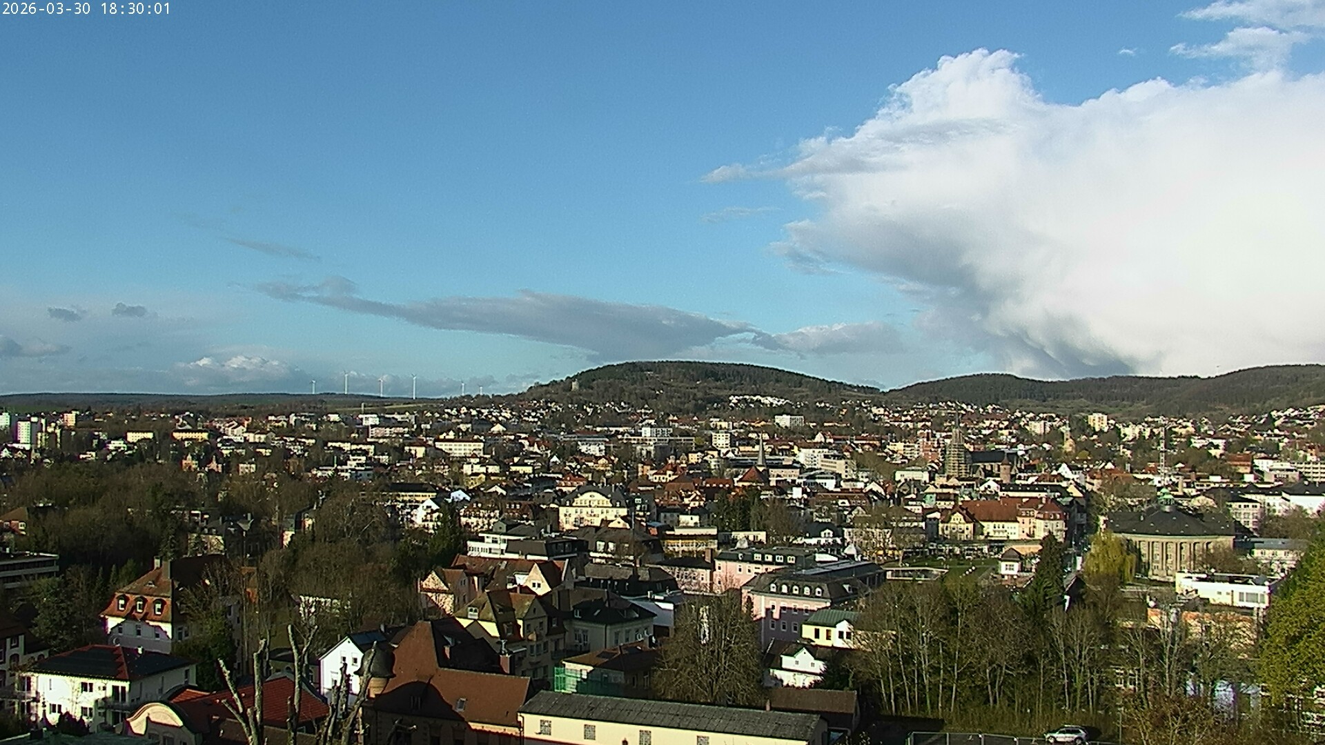 Archiv Foto Webcam Blick auf Bad Kissingen
