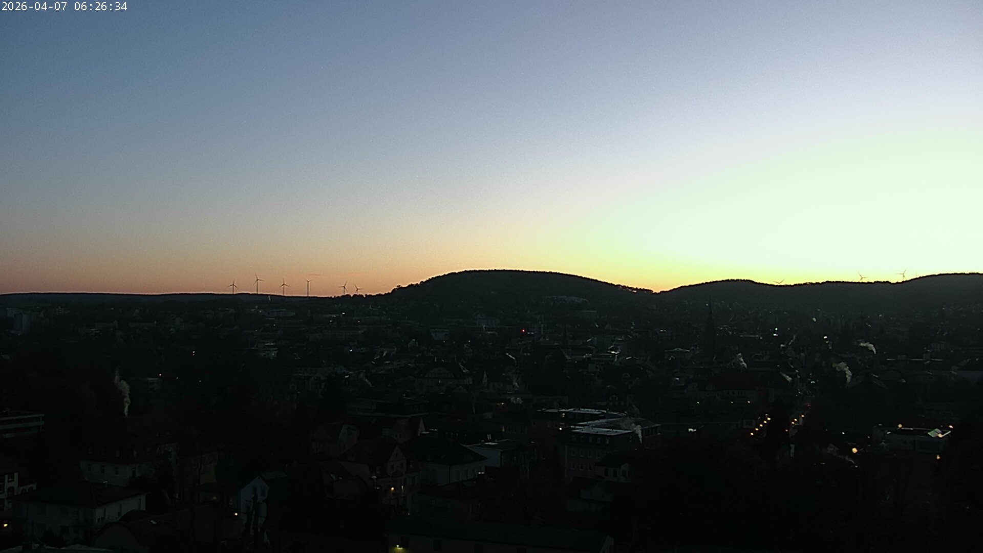 Archiv Foto Webcam Blick auf Bad Kissingen