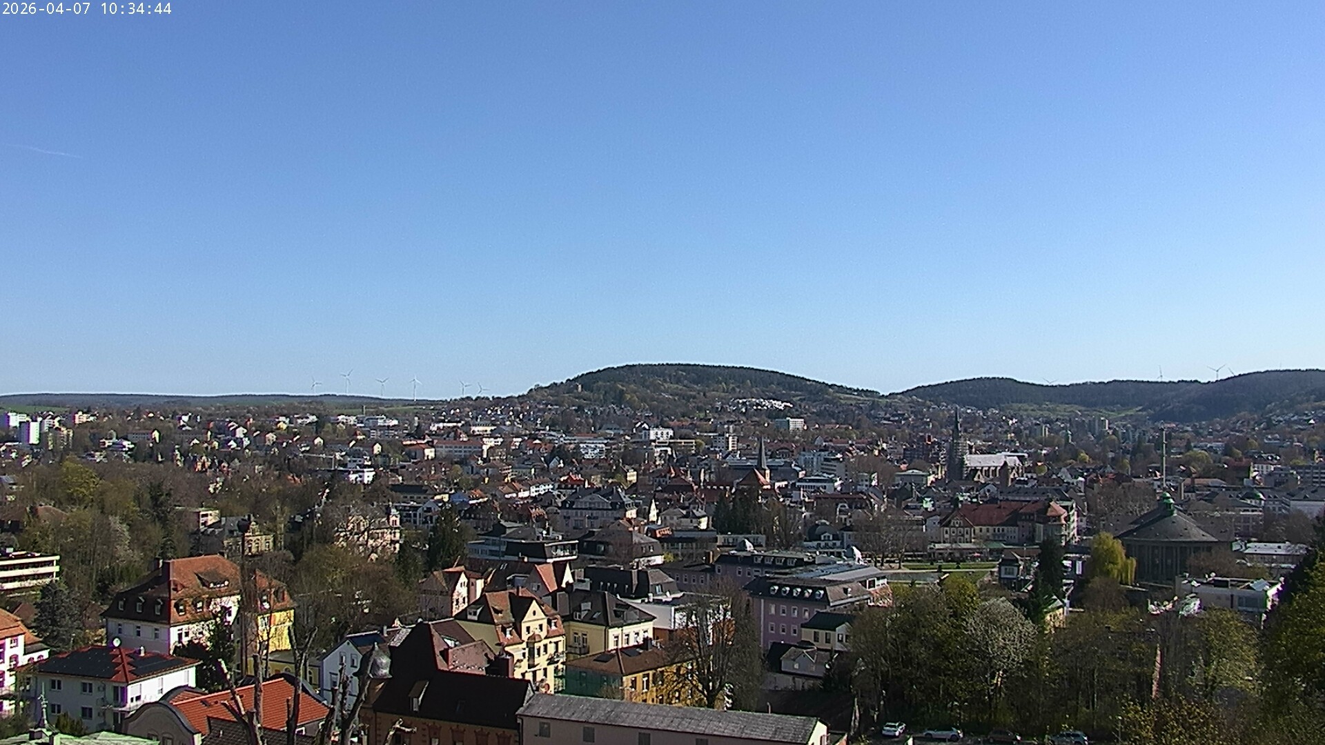 Archiv Foto Webcam Blick auf Bad Kissingen