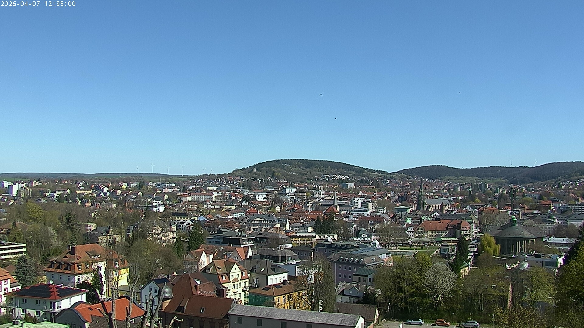 Archiv Foto Webcam Blick auf Bad Kissingen