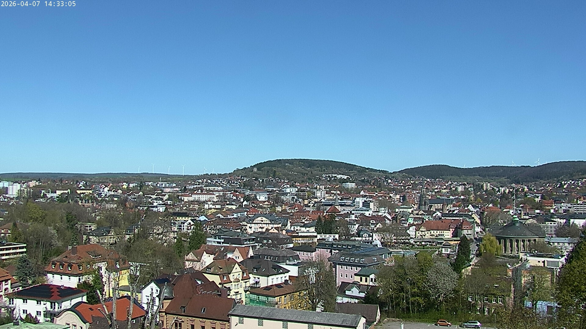 Archiv Foto Webcam Blick auf Bad Kissingen