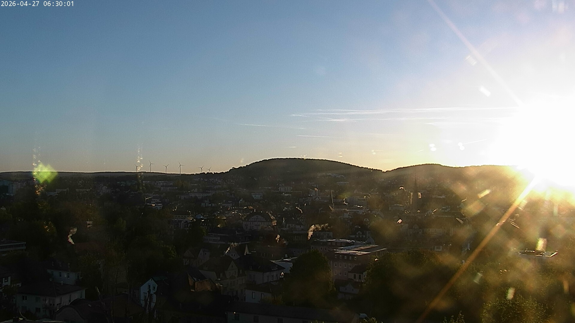 Archiv Foto Webcam Blick auf Bad Kissingen