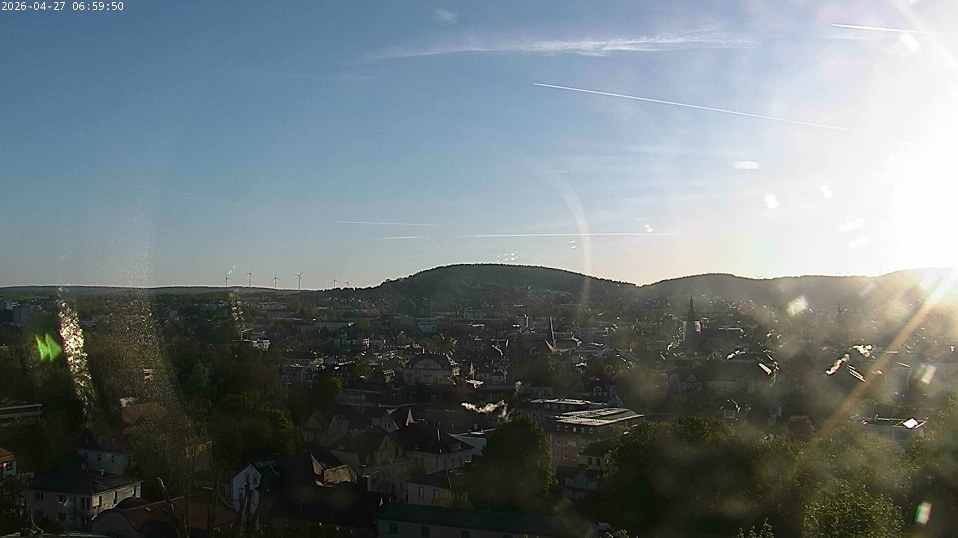 Archiv Foto Webcam Blick auf Bad Kissingen