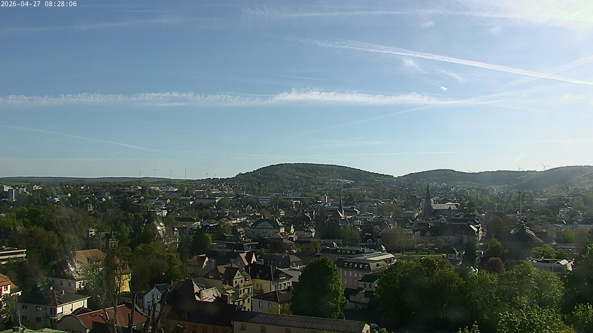 Archiv Foto Webcam Blick auf Bad Kissingen