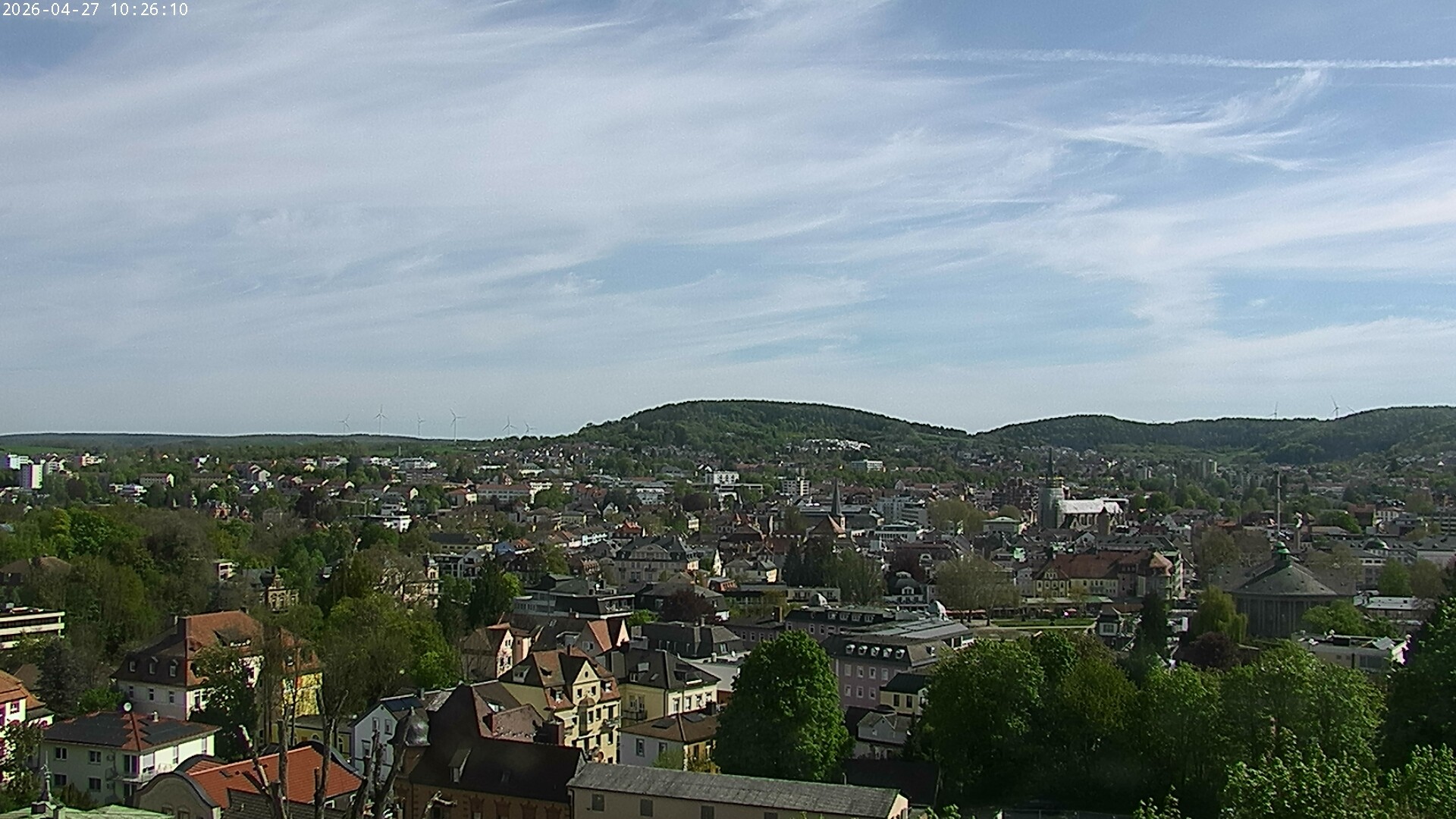 Archiv Foto Webcam Blick auf Bad Kissingen