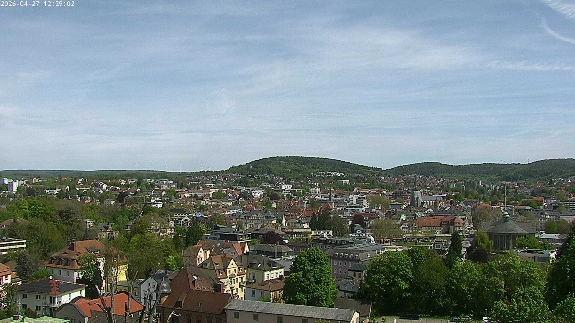 Archiv Foto Webcam Blick auf Bad Kissingen