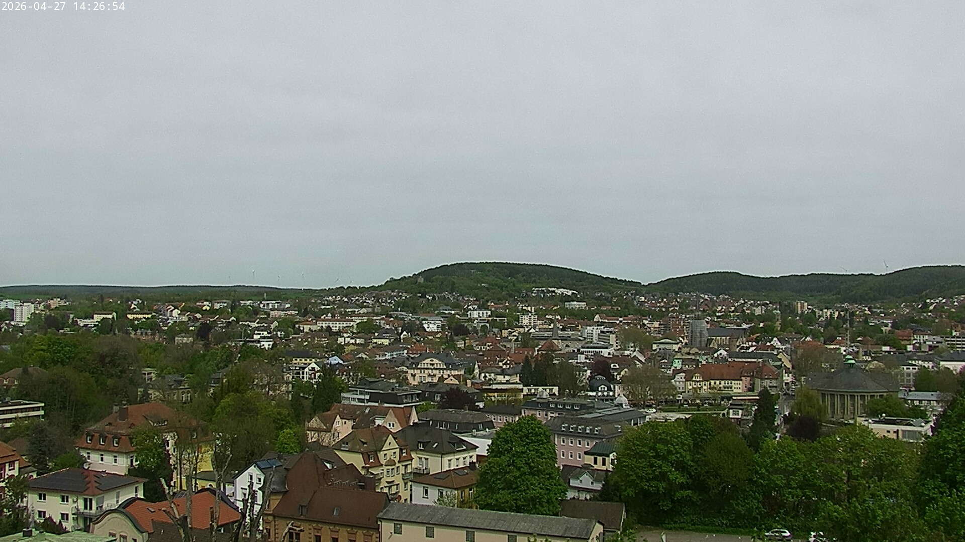 Archiv Foto Webcam Blick auf Bad Kissingen