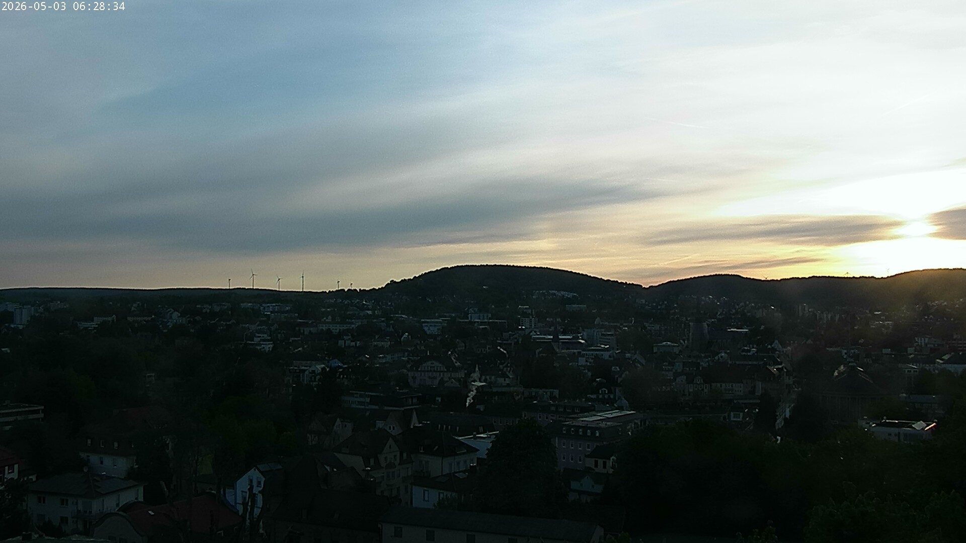 Archiv Foto Webcam Blick auf Bad Kissingen