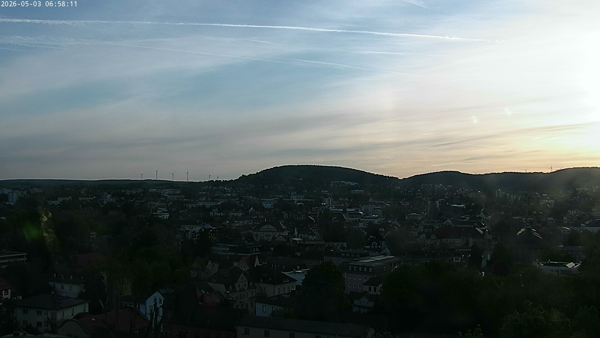 Archiv Foto Webcam Blick auf Bad Kissingen