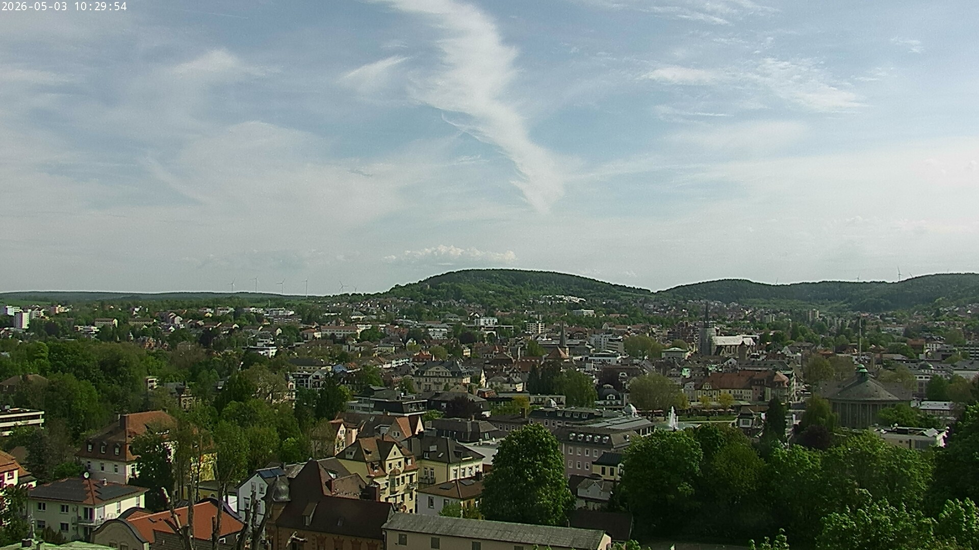 Archiv Foto Webcam Blick auf Bad Kissingen