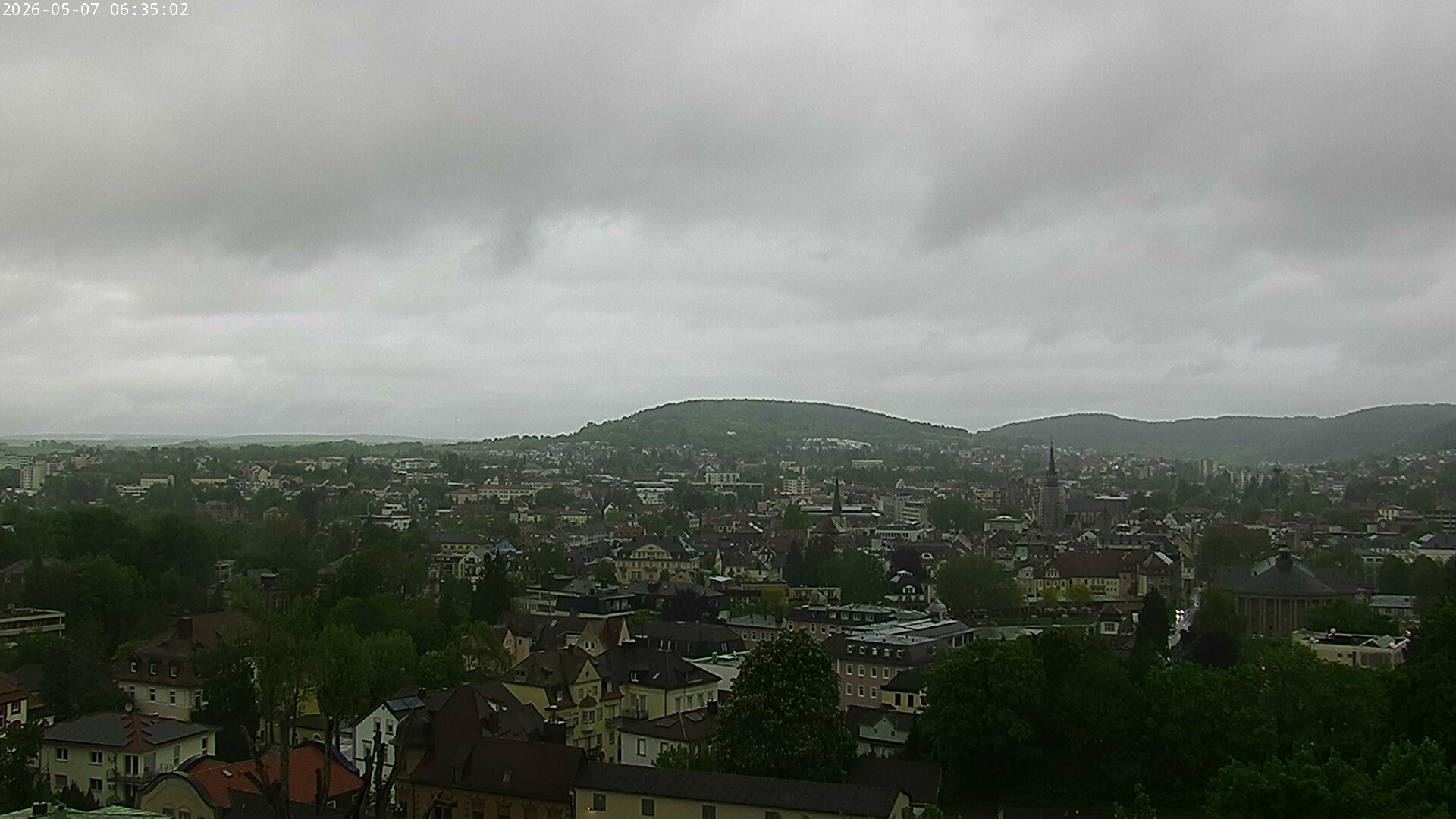 Archiv Foto Webcam Blick auf Bad Kissingen