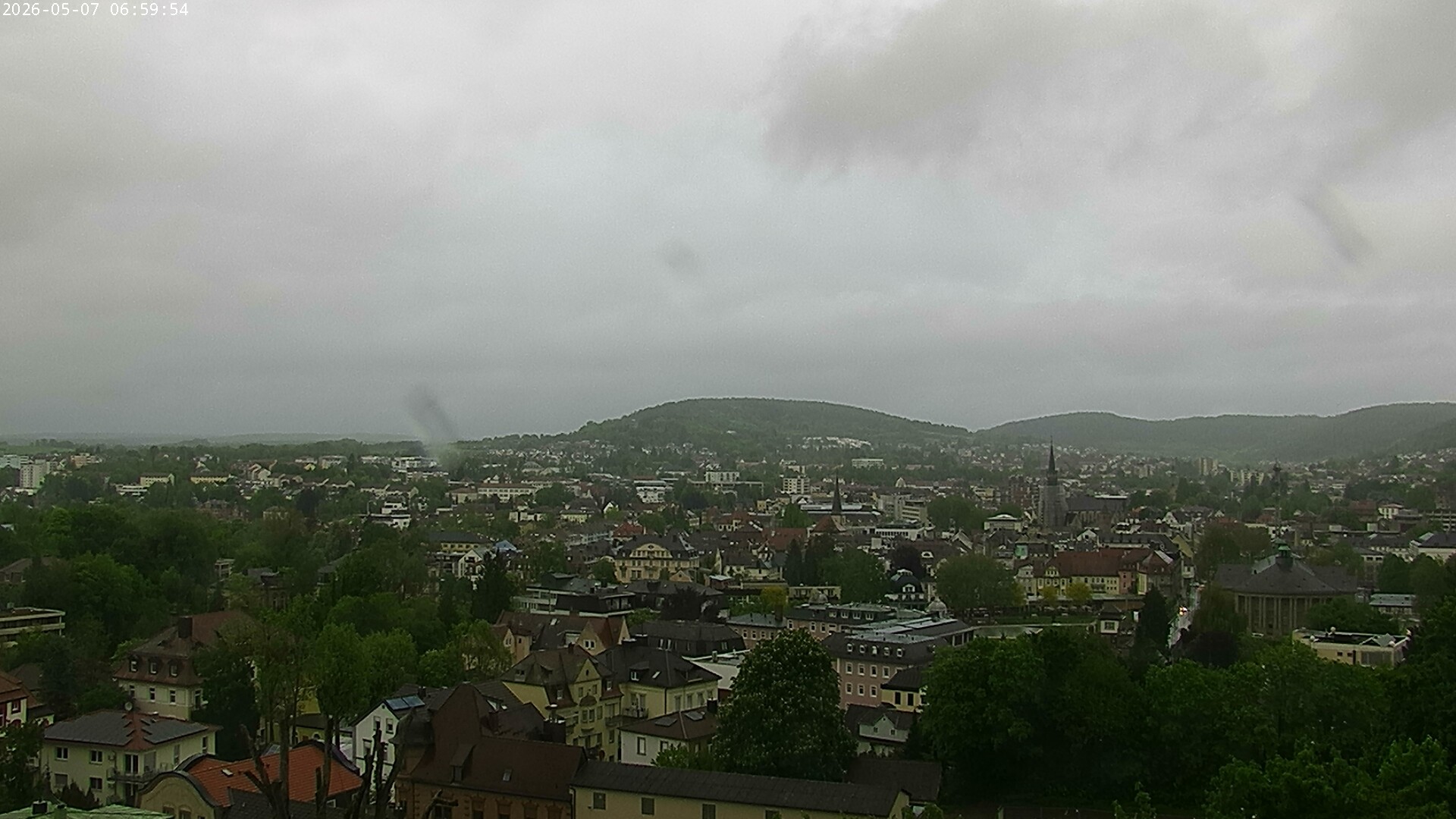 Archiv Foto Webcam Blick auf Bad Kissingen